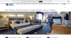 Desktop Screenshot of hotelcristallomantova.it