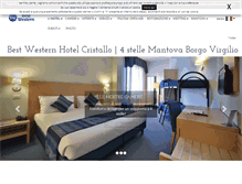 Tablet Screenshot of hotelcristallomantova.it